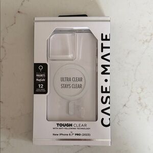iPhone 15 pro max Clear MagSafe-Compatible Tough Phone Case - Transparent